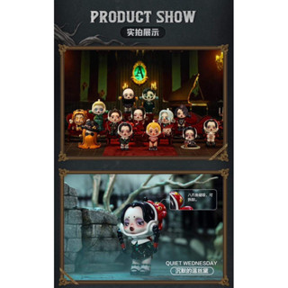 [ᴘʀᴇ-ᴏʀᴅᴇʀ] - POP MART SKULLPANDA : The Addams Family โมเดลฟิกเกอร์ (ลิขสิทธิ์แท้) ของสะสม ฮิโรโนะ