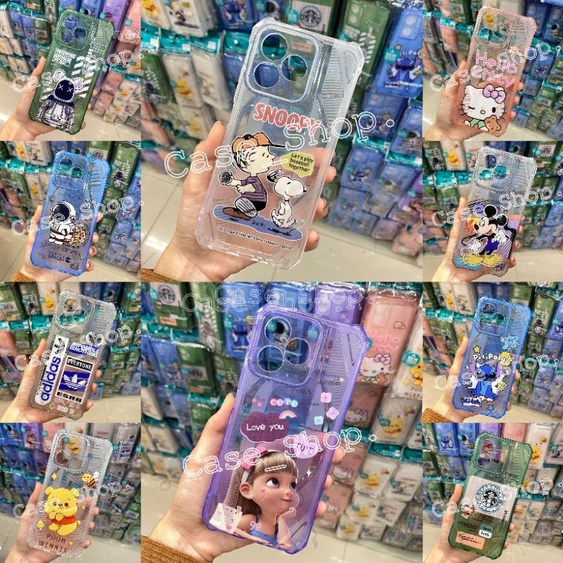 เคสใสลายการ์ตูนกันกระแทกมุม เคสใสการ์ตูนStongสำหรับรุ่นSamsung A04S/A13/A14/A24/A34/A54 5G‼️สินค้าพร