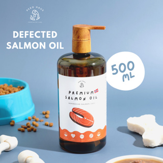 Defected Product (พลาสติกซีลมีรู) Peko Salmon Oil 🧡น้ำมันปลาแซลมอนแท้ สำหรับสุนัขและแมว (500ml)