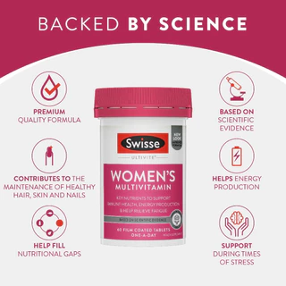 Swisse Women's Multivitamin วิตามินเสริมผู้หญิงวัยทำงาน EXP02/2028