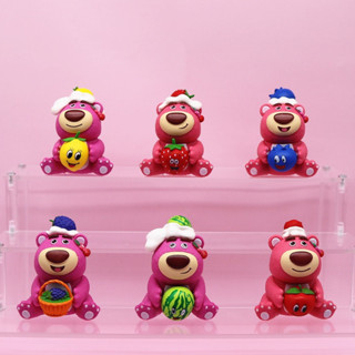 โมเดลการ์ตูน Lotso ล็อตโซ่ ถือผลไม้เซ็ต 6 ตัว