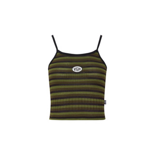 banner logo olive cami top