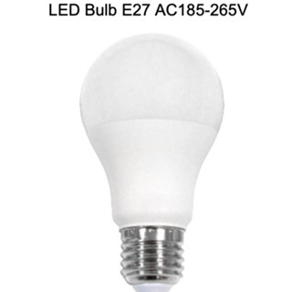 หลอดไฟ LED  Bulb E27 AC185-265V