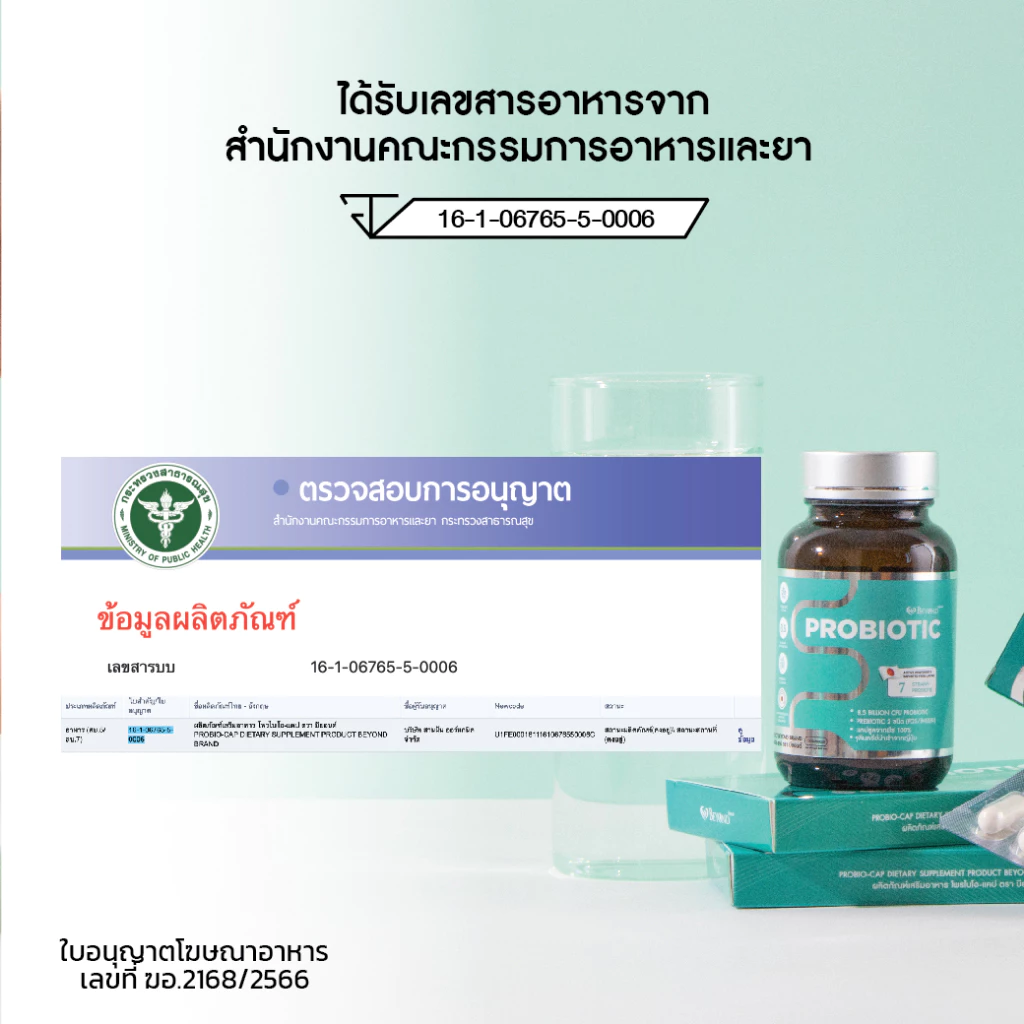 โพรไบโอติกส์+พรีไบโอติก  7 in 1 จุลินทรีย์จากญี่ปุ่น บียอนด์ จุลินทรีย์ 7ชนิด  30 แคปซูล โพรไบโอติก thumbnail 6
