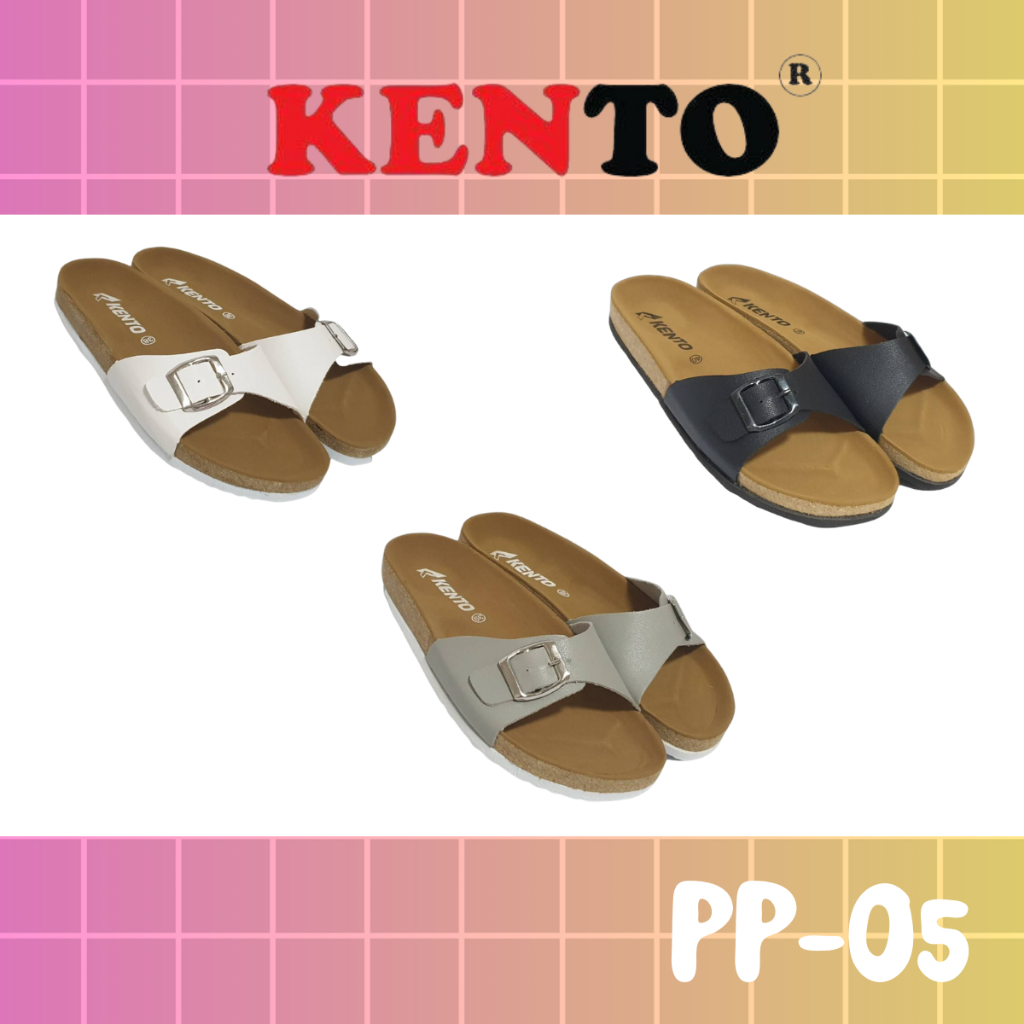 KENTO PP-05 36-40 เคนโต้ รองเท้าแตะแบบสวมทรงไบเก้น "สินค้าที่คุณต้องมี! "