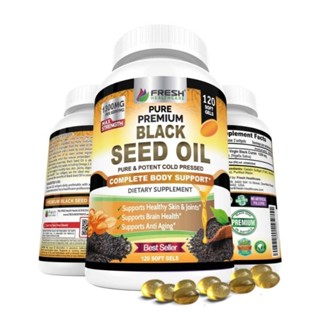 Black Seed Oil Cold Pressed 1300mg ,120 Capsules