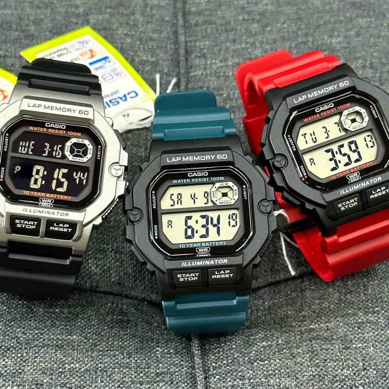 casioของแท้รุ่น WS-1400H นาฬิกาดิจิตอลใส่ได้ทั้งหญิงและชาย