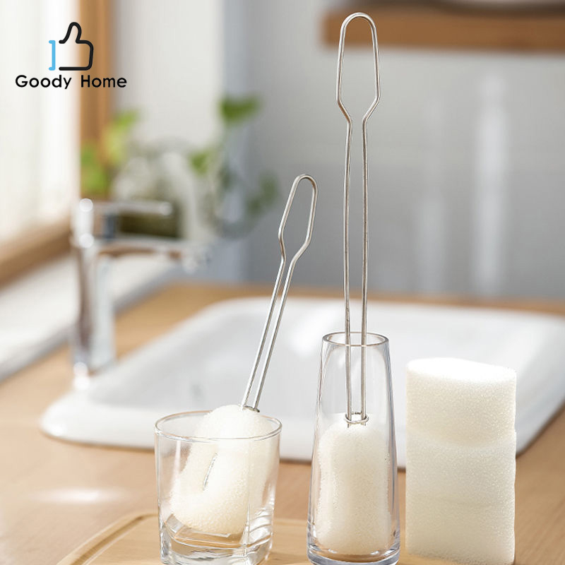 Goody Home  แปรงขัดฟองน้ำมีด้ามจับสแตนเลส U304  สามารถเปลี่ยนฟองน้ำได้