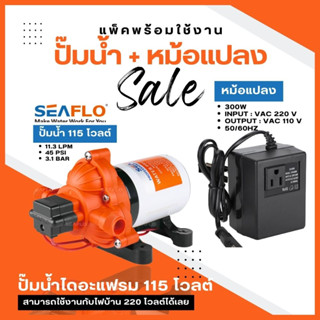 seaflo ปั๊มน้ำ115 V ปั๊มไดอะแฟรม ปั๊มน้ำ DC สำหรับแบตเตอรี่ และ ไฟ 220V ซีรี่ย์ 33 11.3LPM 3.1bar SFDPA1-030-045-33