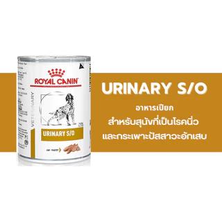 Royal Canin Urinary S/O สุนัข โรคนิ่ว กระป๋อง 410g x 12 กระป๋อง