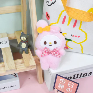 พวงกุญแจ ทีมคูโรมิ Kuromi จี้ผู้หญิงอุปกรณ์เสริมกระเป๋า พวงกุญแจ จี้พวงกุญแจตุ๊กตา รูปทรงน่ารัก สําหรับห้ 059