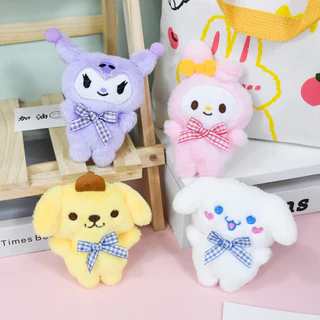 พวงกุญแจ ทีมคูโรมิ Kuromi จี้ผู้หญิงอุปกรณ์เสริมกระเป๋า พวงกุญแจ จี้พวงกุญแจตุ๊กตา รูปทรงน่ารัก สําหรับห้ 059