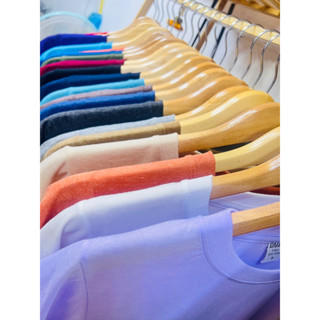 คอกลม สีพื้น  Unisex ใส่ได้ชาย/หญิง มีเก็บปลายทาง
