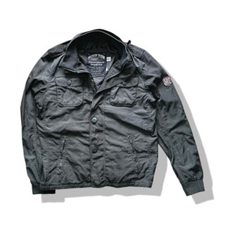 Tommy Hilfiger Grey Full Zipper Jacket รอบอก 47”