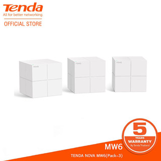 Tenda Nova MW6(Pack-3)/Mesh /AC1200 Whole home Mesh WiFi System (ประกันศูนย์ไทย 5 ปี)