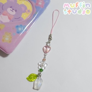 Tulip flower Keychain พวงกุญแจ​ลูกปัด​ สาย​ห้อย​โทรศัพท์​ รุ่น​ดอกไม้​ทิวลิป​