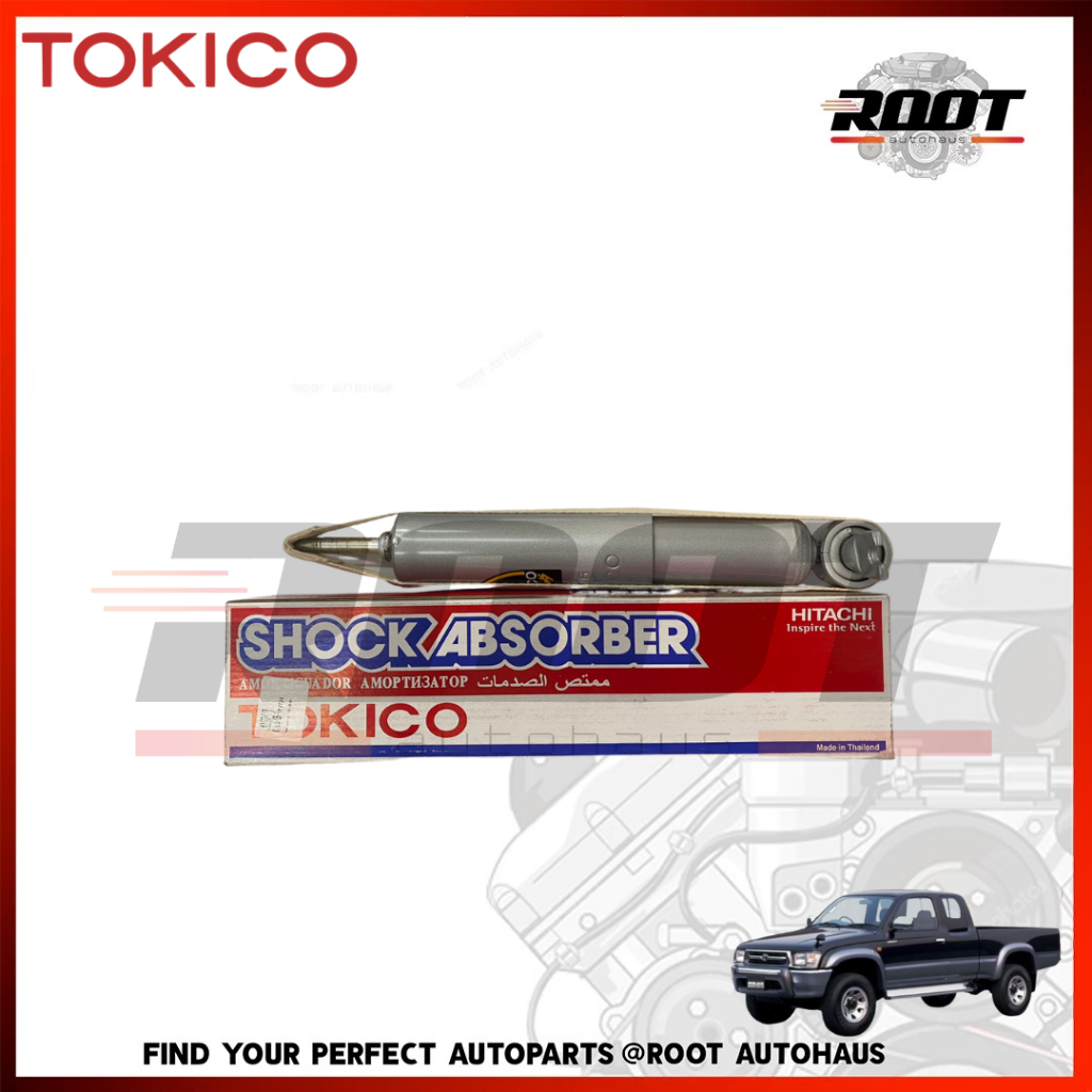 TOKICO โช๊คอัพหน้า GAS สำหรับ TOYOTA MIGHTY X LN50/LN80/LN90 ปี 1983-1997 เบอร์ F2726