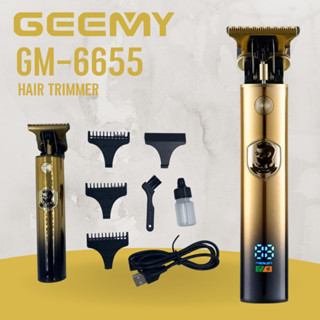 ปัตตาเลี่ยนไร้สาย  Geemy รุ่น GM-6655 ตัว trimmer ใช้กะนจอนโกนหนวดแต่งลาย