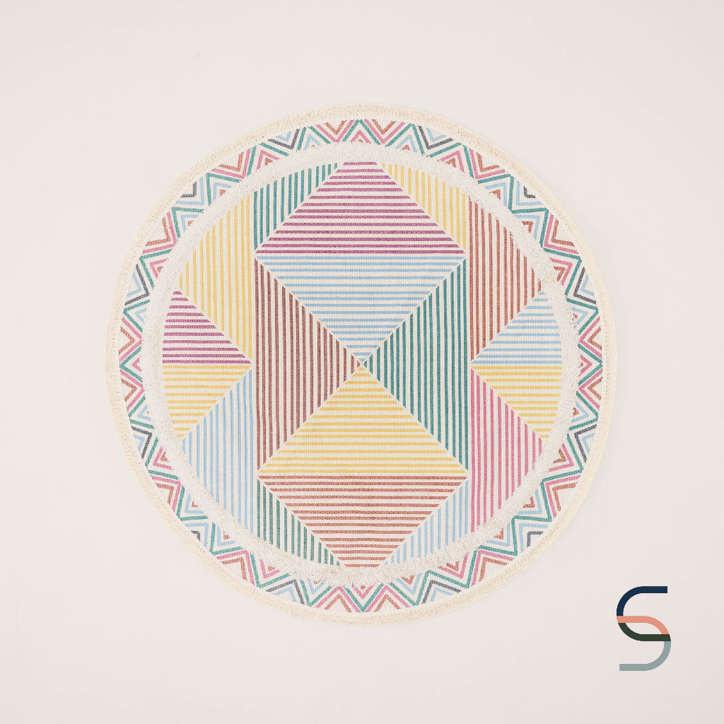 SARABARN Bohemian Round Mat | พรม สไตล์โบฮีเมียน ทรงกลม