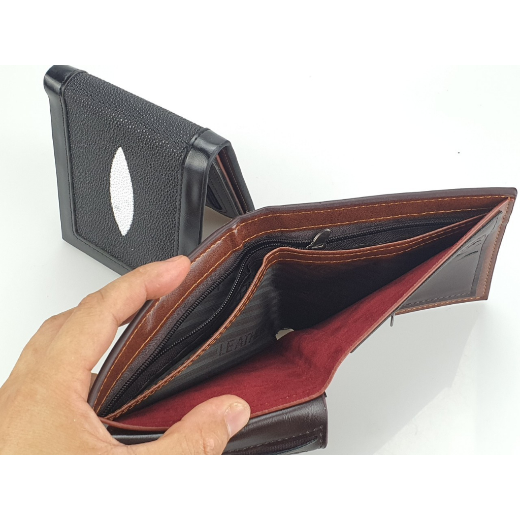 กระเป๋าสตางค์ กระเป๋าผู้ชาย 🆗ลายหนังปลากระเบน🔻WALLET BAG STINGRAY🔻พร้อมส่งทันที✅