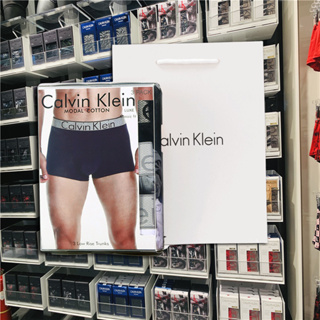 CK Modal Air Men Underwear กางเกงในชาย คาลวิน Briefs ไคลน์ แบรนด์แท้ ระบายอากาศได้ดี มีความเย็นสบาย ใน1กล่องมี3ชิ้น