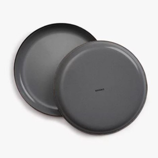 Barebones Enamel Plate Set of 2