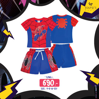 MARVEL SPIDERMAN : 013277  ชุดเซ็ตเสื้อกางเกงเด็กผู้ชาย ลิขสิทธิ์แท้