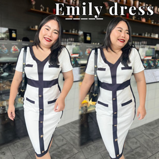 เดรสสาวอวบ เดรสทำงานเรียบหรู🦋Emily dress🦋