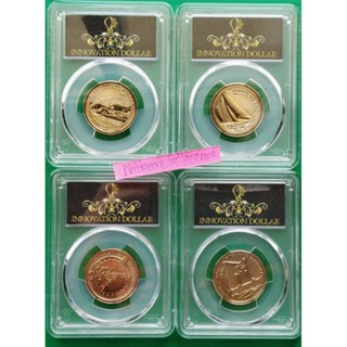 ตลับเกรด PCGS PR69 2022-S Reverse Proof American Innovation Dollar เวอร์มอนต์ ,โรดไอส์แลนด์,เทนเนสซี,เคนตักกี้