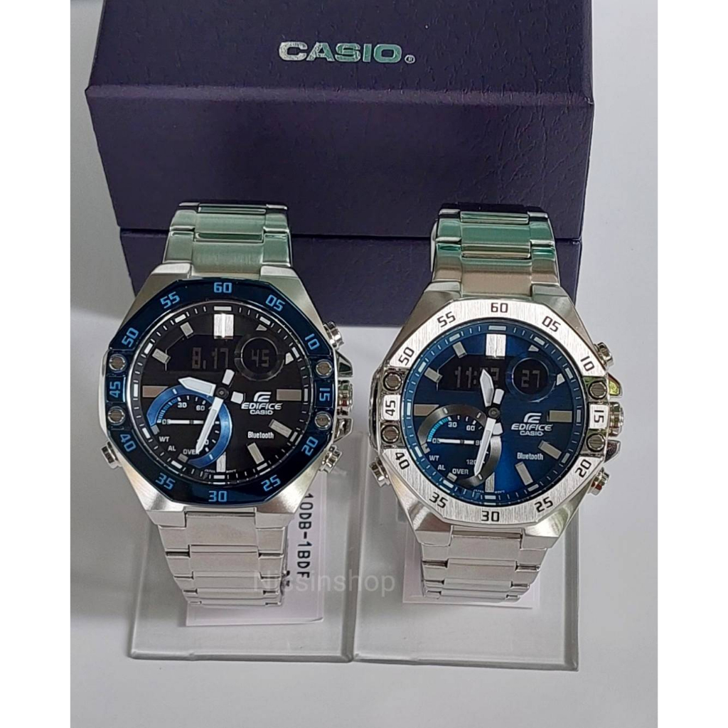 นาฬิกา Casio Edifice Bluetooth รุ่น ECB-10D-2A และ ECB-10DB-1B นาฬิกาข้อมือผู้ชายเชื่อมต่อ smart phone -ของแท้ 100% ประกันศูนย์ CMG 1 ปีเต็ม