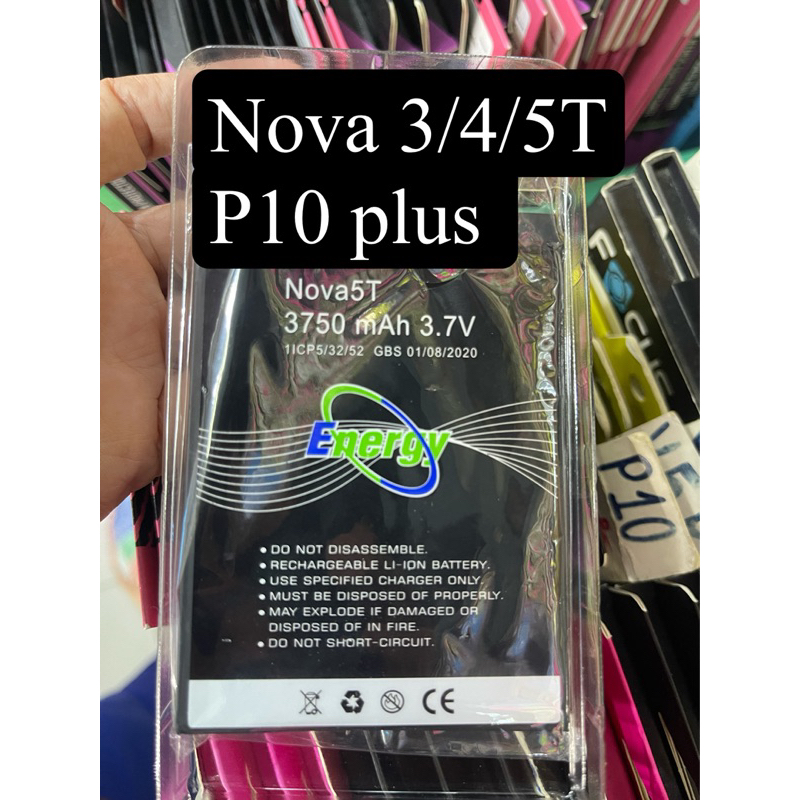 แบตNova 3 Nova4  Nova5T  P10plus แบตhuawei มช้ร่วมกักันได้ Battery โนว่า3 4 แบตเตอรี่ พี10 พลัส โนวา 5T #แบตดีEnergy