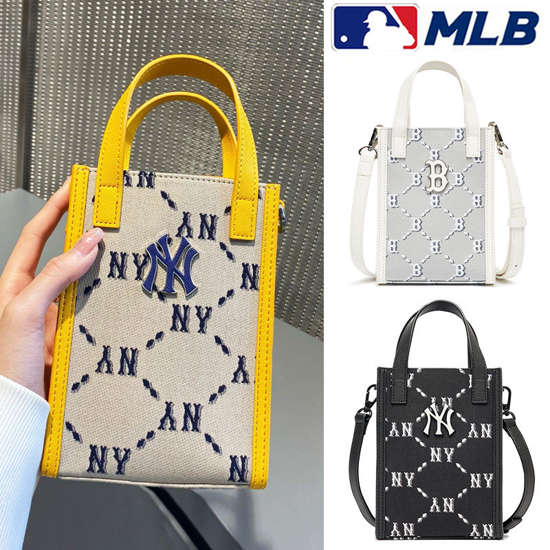 2024 new MLB bag NY shoulder crossbody mini tote UNISEX CURVED CAPNY NEW YORK YANKEE กระเป๋า เเฟชั่นรุ่นใหม่สพายข้างถือม