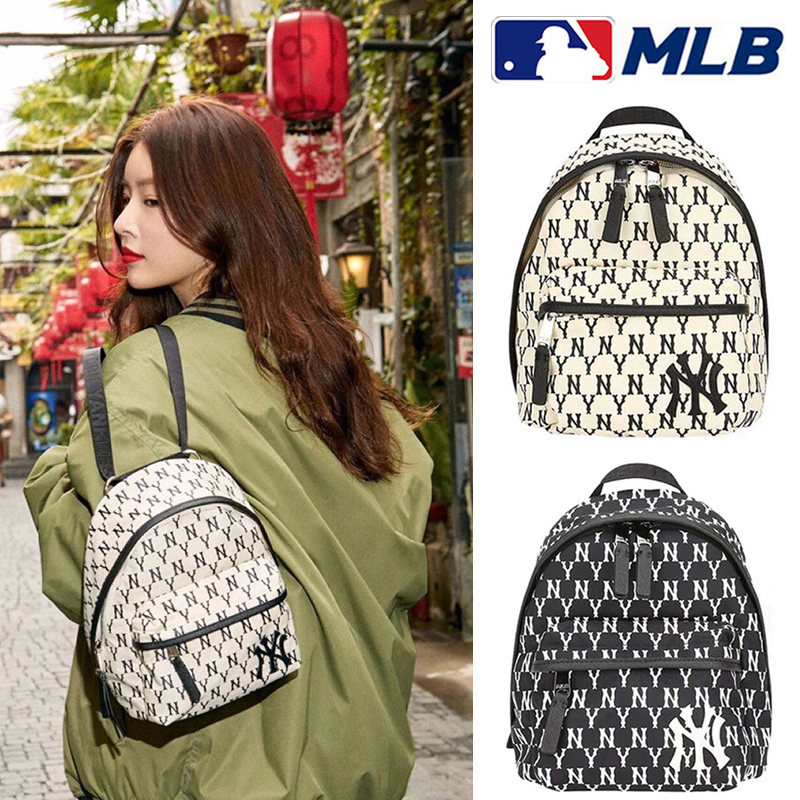 2024 new กระเป๋า MLB แท้ mini backpack crossbody bag handbag ผ้าใบ กระเป๋าเป้มินิ NY UNISEX CURVED CAPNY NEW YORK YANKEE