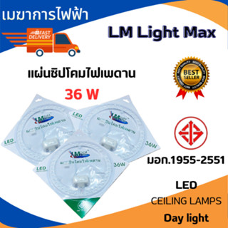 แผงไฟแม่เหล็ก LED แผงไฟแม่เหล็ก แผ่นชิป 36W แสงขาว ไฟติดเพดานLED (LM Lightmax) LED CEILNG LAMPS (แสงขาว)