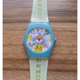 Pokemon Watch Size 32mm สีฟ้า/ขาว มือสอง ของแท้