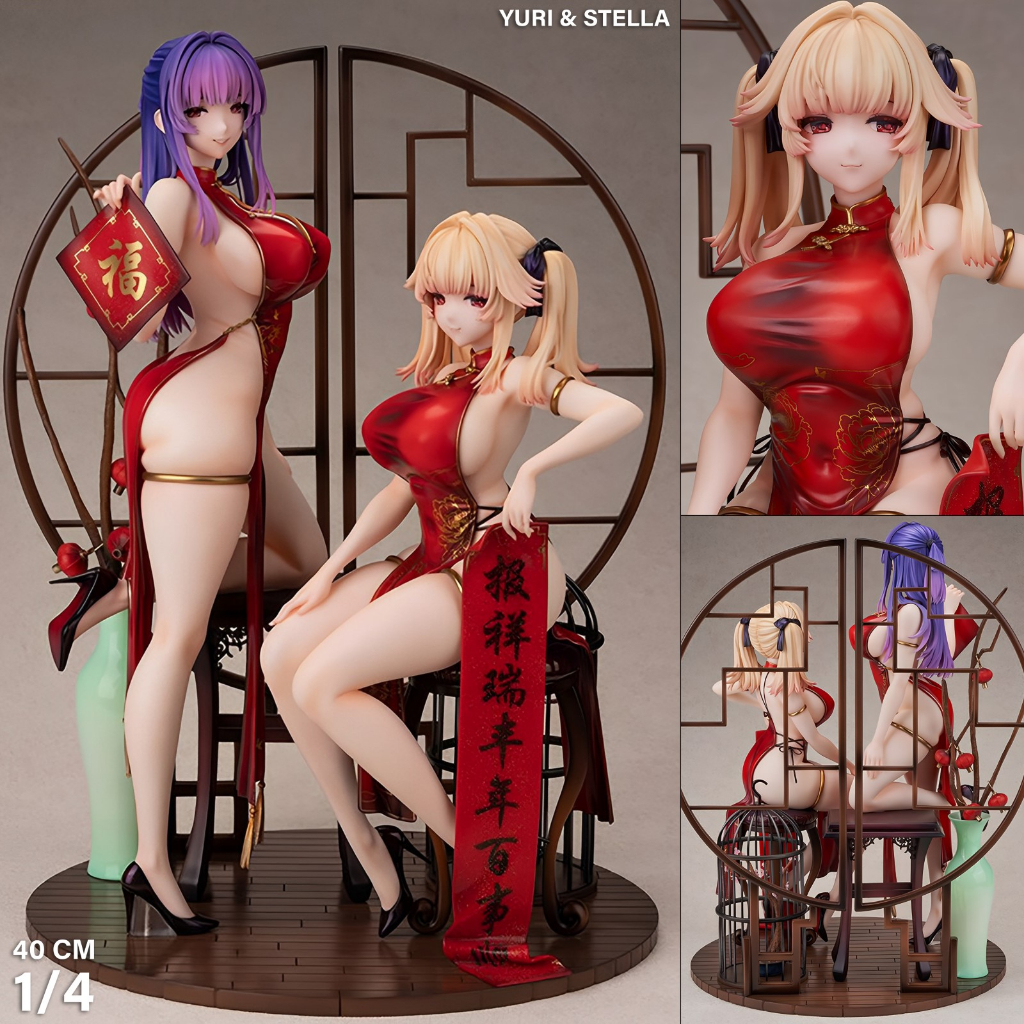 ฟิกเกอร์ BINDing Moehime Union สหภาพโมเอฮิเมะ Yuri & Stella ยุริ กับ สเตลล่า 1/4 สูง 40 cm ชุดจีน Ch