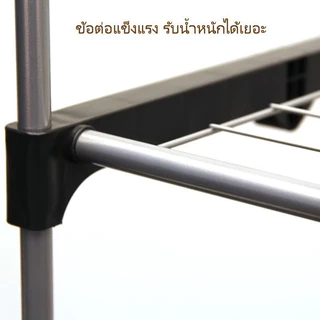 Hommy ชั้นวางของ อเนกประสงค์ 2/3 ชั้น ชั้นวางของในห้องครัว ชั้นวาง - สีดำ X - 23 #204..