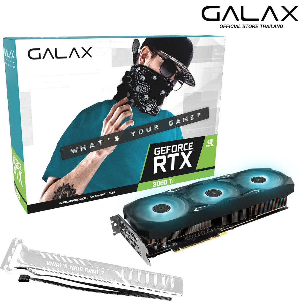 GALAX VGA GeForce RTX™ 3060 Ti GDDR6X SG 1-Click OC Plus 8GB 256BIT