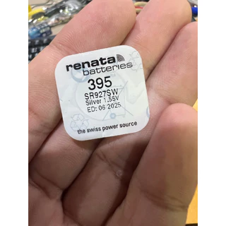 ถ่านกระดุม Renata SR927SW 395 , 927 แท้100% made in swiss 1 ก้อน