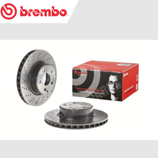 BREMBO จานเบรคหน้า (เจาะรู)  BENZ S Class W220 (280 320 350) (HC)  1998-2005 / D09 8127 11 / ราคา 1ใบ