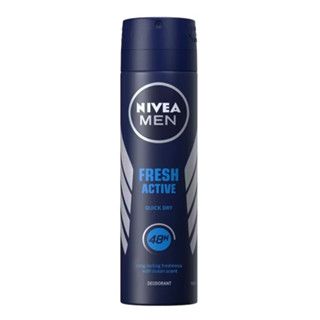 NIVEA MEN Fresh Active Body Spray นีเวีย เฟรช แอกทีฟ บอดี้ สเปรย์ สเปรย์ระงับกลิ่นกาย 150ml.