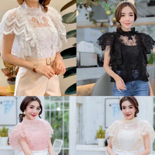 🔥เสื้อลูกไม้สวยๆ✨มาใหม่💎ใส่ออกงานทำงาน💎งานบุญ💎ใส่ได้ทุกๆงาน