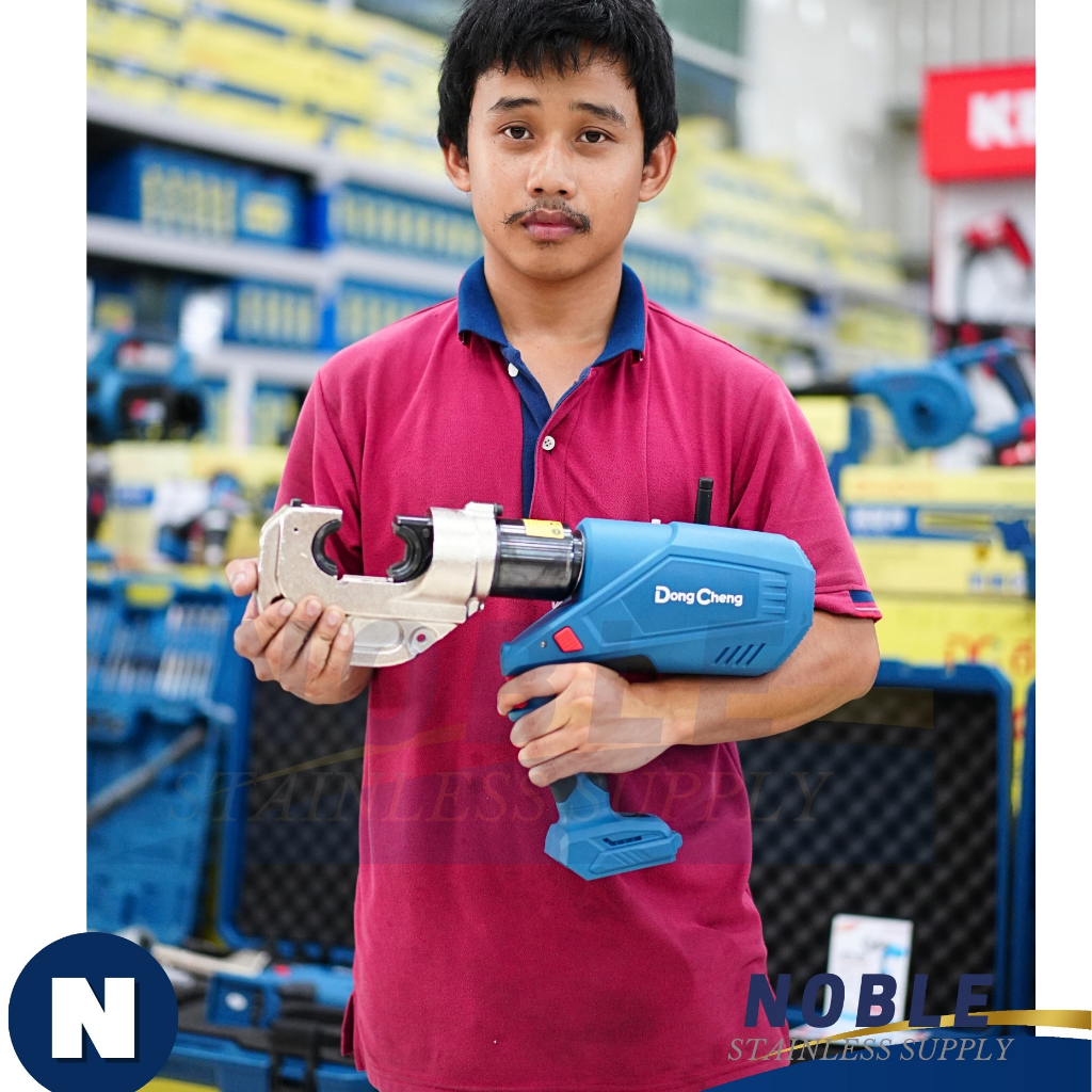 เครื่องย้ำสายไฟ เครื่องย้ำสายไฟใช้แบต ย้ำสายไฟไร้สาย 20V DC DONGCHENG DCYH400