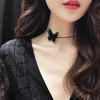 สร้อยโชคเกอร์ผีเสื้อ 🦋 โชคเกอร์ Choker สร้อยคอโชคเกอร์ สร้อยโชคเกอร์ BOHO โชคเกอร์ผีเสื้อ สร้อยติดคอ สร้อยคอลูกไม้