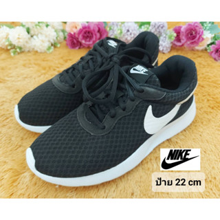 [ป้าย 22 cm] รองเท้าเด็ก Nike สีดำผูกเชือก ไม่มีตำหนิ