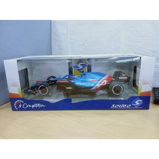 RARE SOLIDO 1:18 Esteban Ocon Alpine A521 #31 Winner Ungarn GPf1 2021