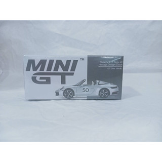 Porsche 911 Targa 4S Heritage Design Edition GT Silver Metallic RHD 1:64 (MINI GT) #507