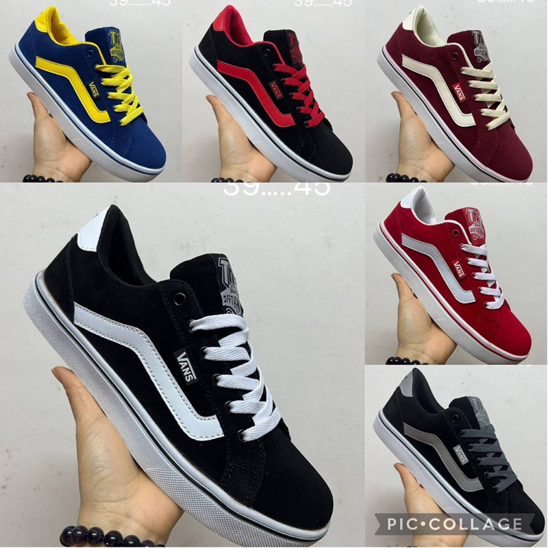 พร้อมส่ง รองเท้าผ้าใบแวนผ้ากำมะหยี่39-45 มีหลายสีให้เลือก