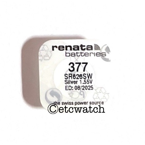 พร้อมส่ง> ถ่านกระดุม Renata SR626SW / 377 1 ก้อน
