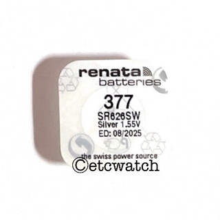 พร้อมส่ง&gt; ถ่านกระดุม Renata SR626SW / 377 1 ก้อน